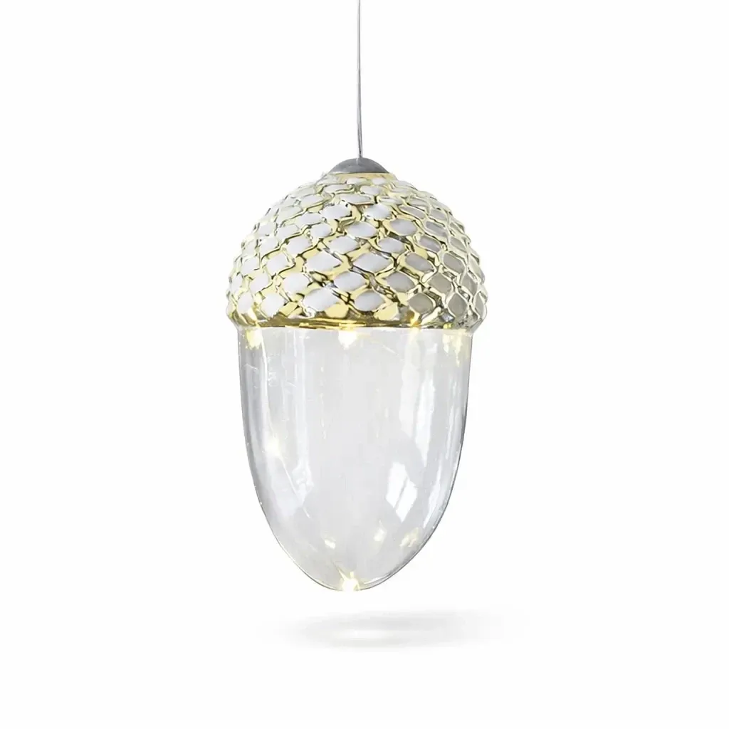 Heruntergeladene LED-Eicheldekoration 13 cm, hängend