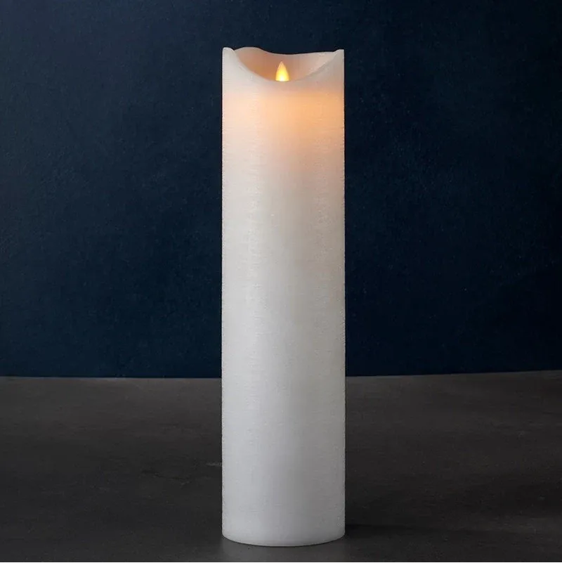 Download Wachs LED Kerze Sara exklusiv, 40 cm, weiß