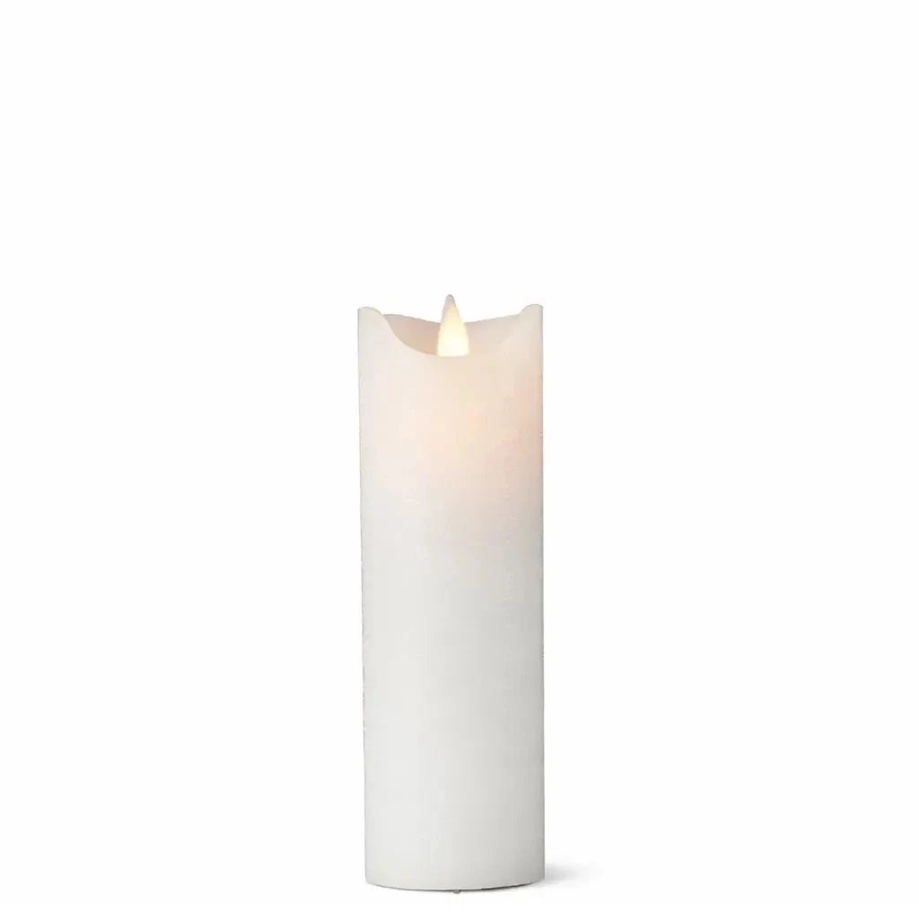 Heruntergeladen _ LED-Kerze aus echtem Wachs „Sara“, 5 × 20 cm, weiß, wiederaufladbar