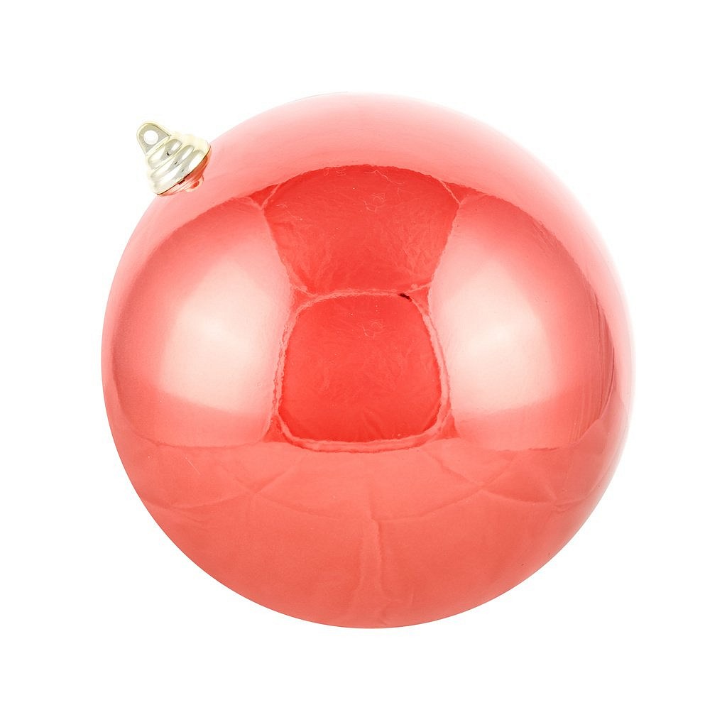 Produktion - Kunststoffkugel, Durchmesser 20 cm, rot, glänzend, UV