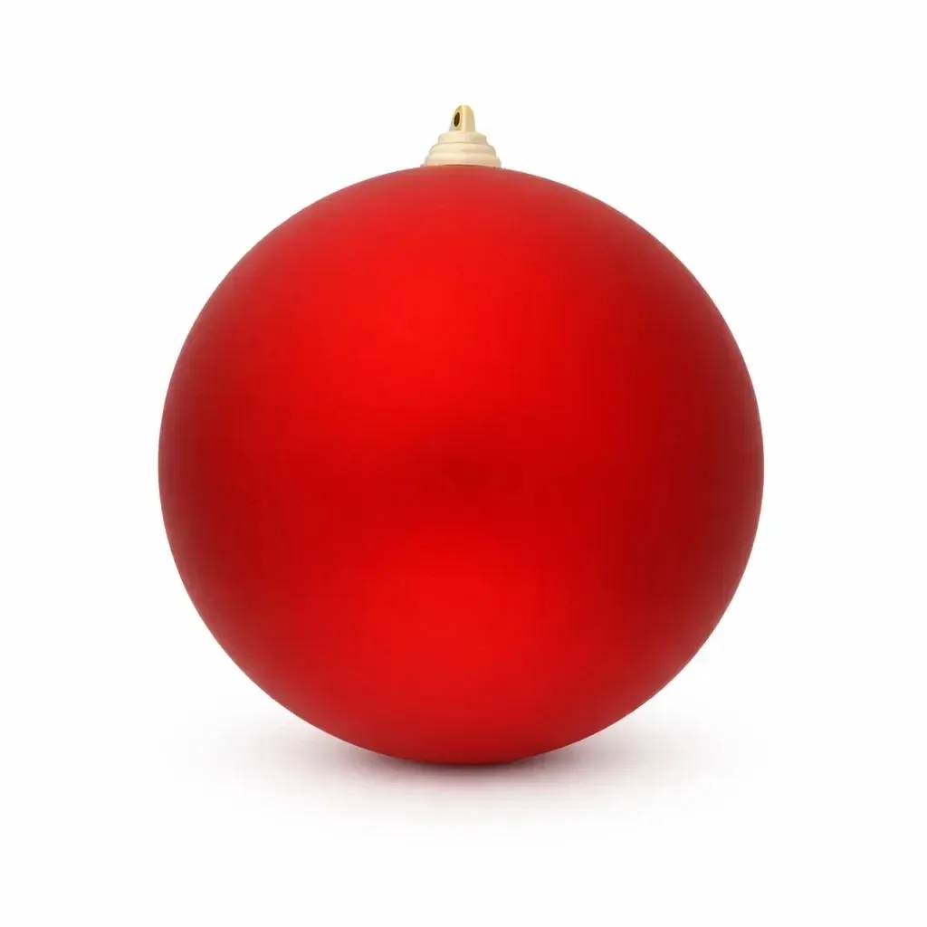 Produktion - Große Weihnachtskugel 20 cm, rot, matt