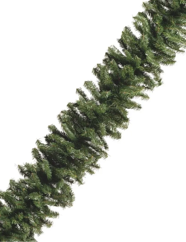 Künstliche 3D-Weihnachtsgirlande aus Tannennadeln, 270 × 30 cm, grün