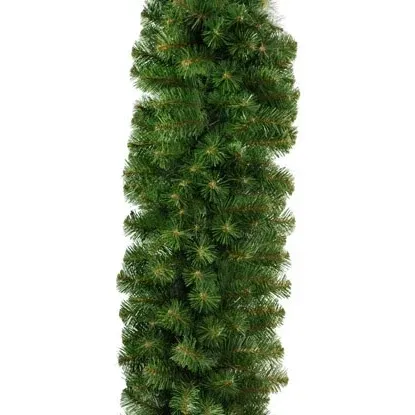 Künstliche 3D-Weihnachtsgirlande aus Tannennadeln, 100 × 50 cm, grün