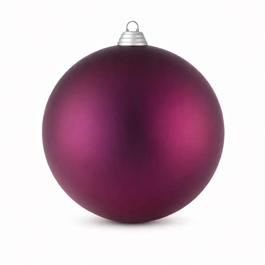 Produktion - Große Weihnachtskugel 30 cm, bordeauxrot, matt