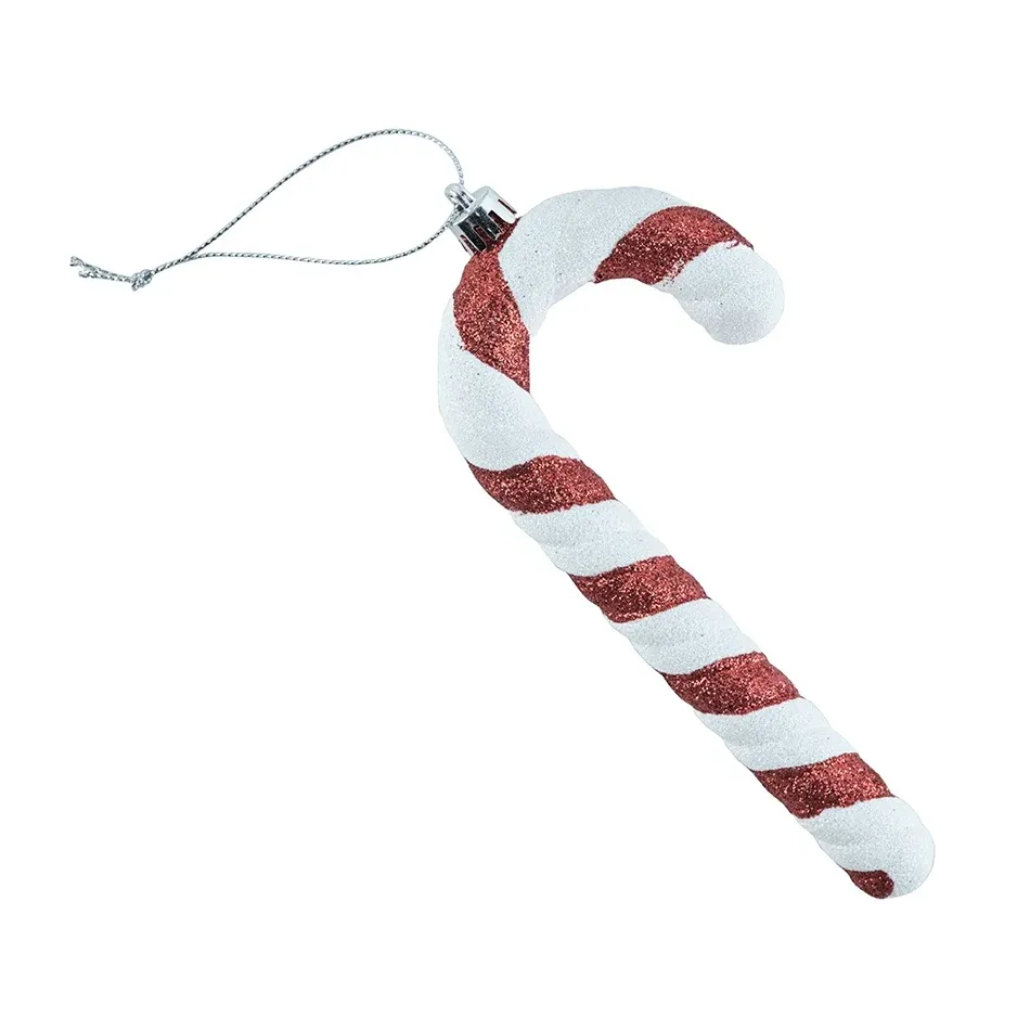 Weihnachtsschmuck Krücke, 15 cm, Kunststoff, IP44 Outdoor