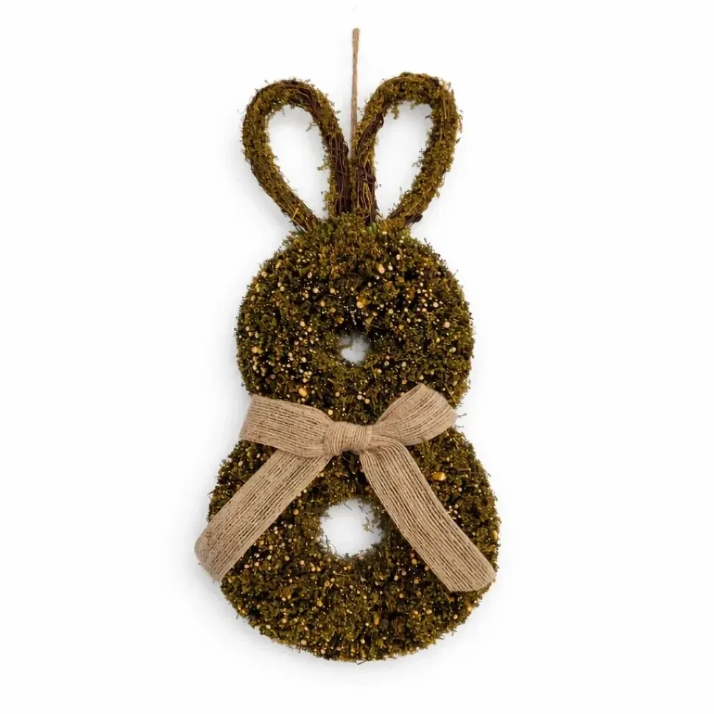 Osterhase Dekoration zum Aufhängen, 40 cm, Weide, IP44 Outdoor