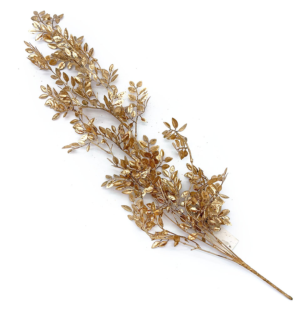 Weihnachtsdekoration 74 cm, gold, PVC, IP44 Outdoor