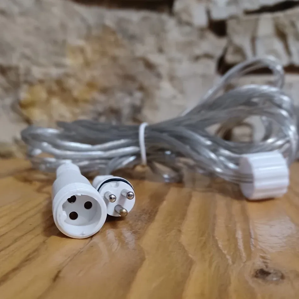 Hobby-Schnurverlängerungskabel 3 m transparent IP44
