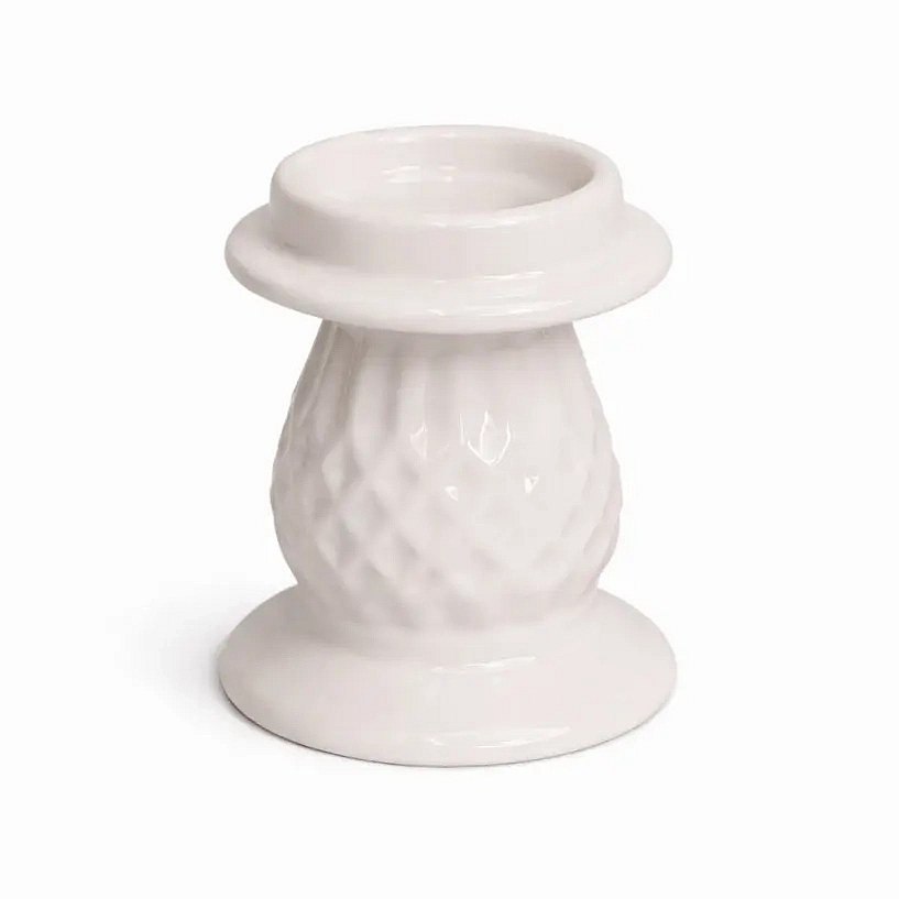 Keramischer Weihnachtskerzenhalter für den Tisch, 7 × 7 × 6,5 cm