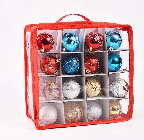 Großpackung für 18 Weihnachtskugeln 20 cm, 61 × 61 × 41 cm