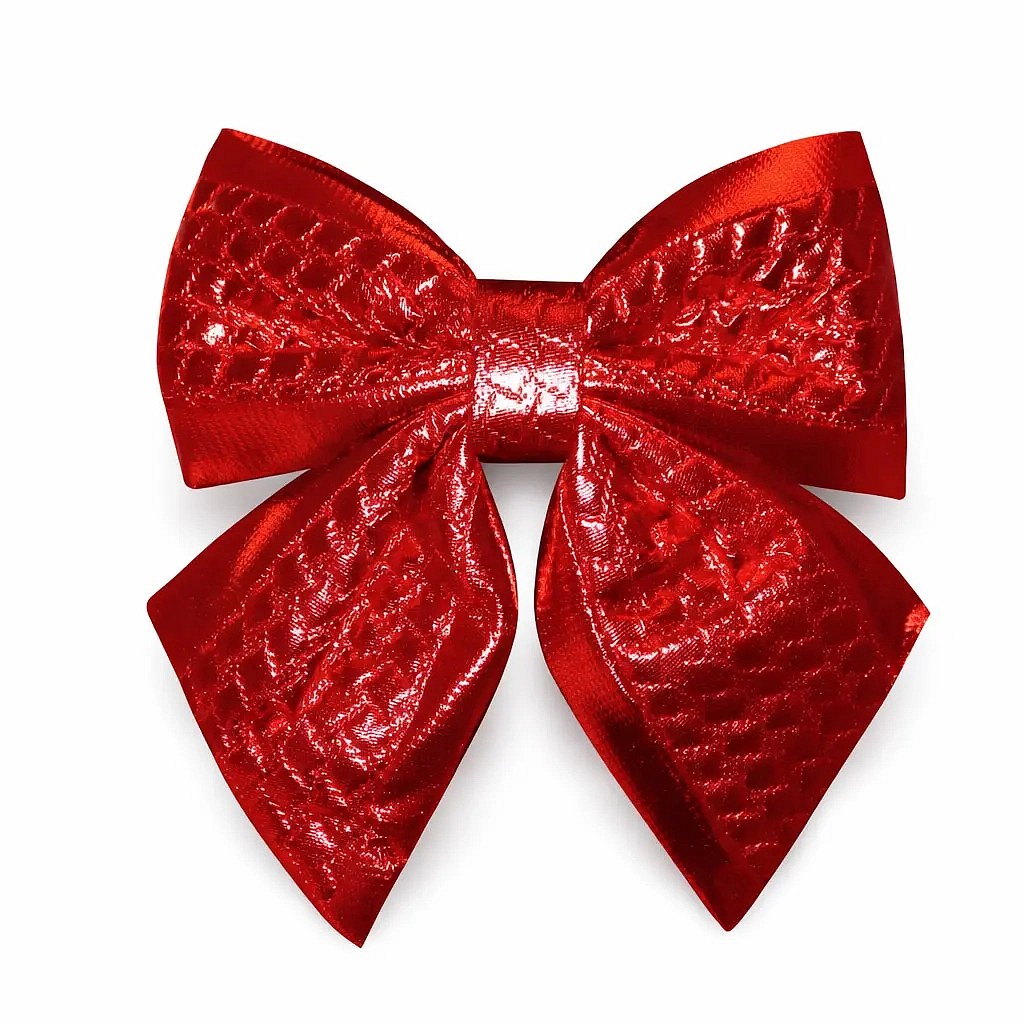 Große Schleifendekoration 20 × 22 cm, rot, IP44