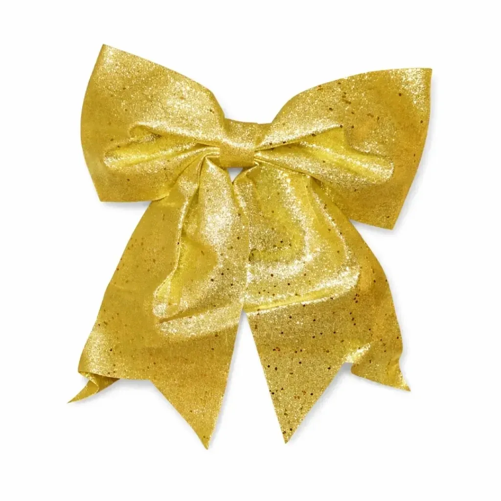 Dekoration große Schleife 33 × 35 cm, gold