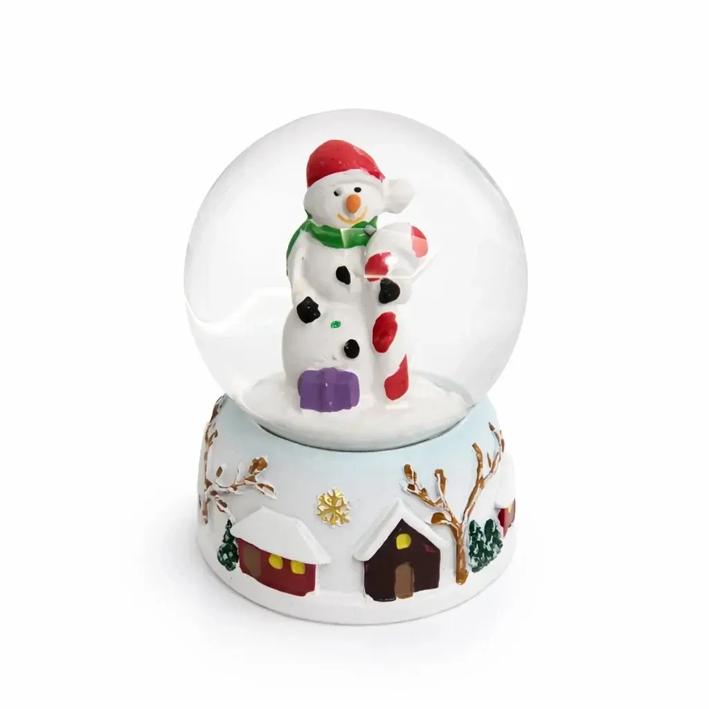 Weihnachtsschneemann mit Schneemann 4,8 × 6,2 × 4,8 cm, stehend