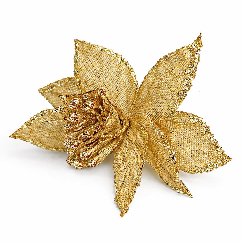 Dekoration Kunstblume, 20 cm, champagner