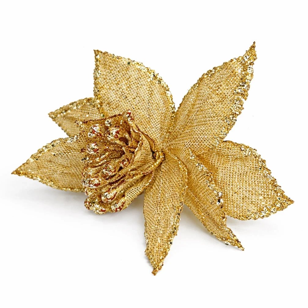 Dekoration Kunstblume, 20 cm, champagner