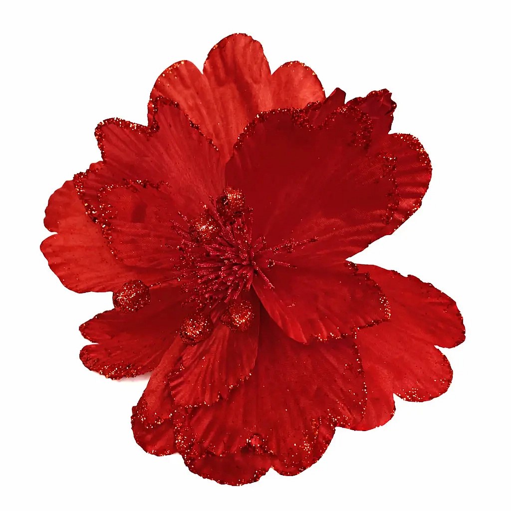 Dekoration Kunstblume, 47 cm, rot