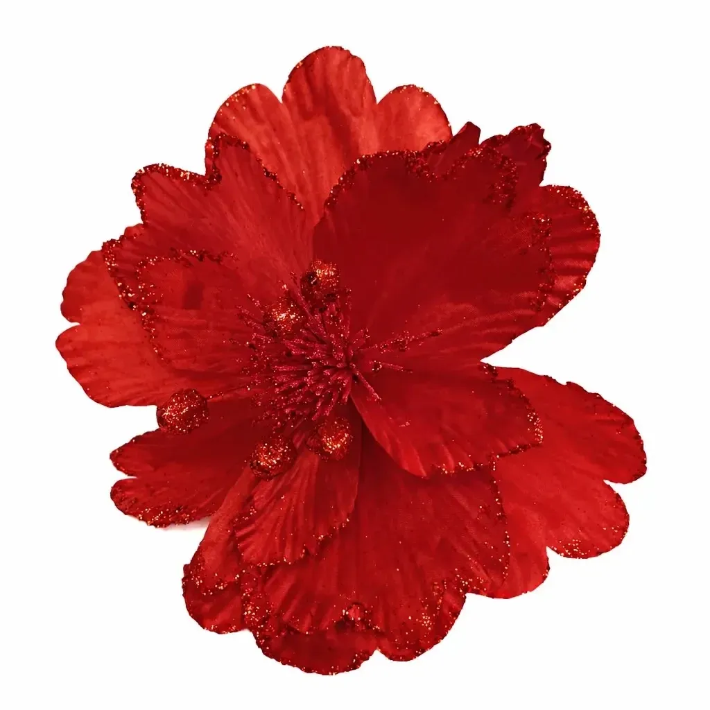 Dekoration Kunstblume, 47 cm, rot