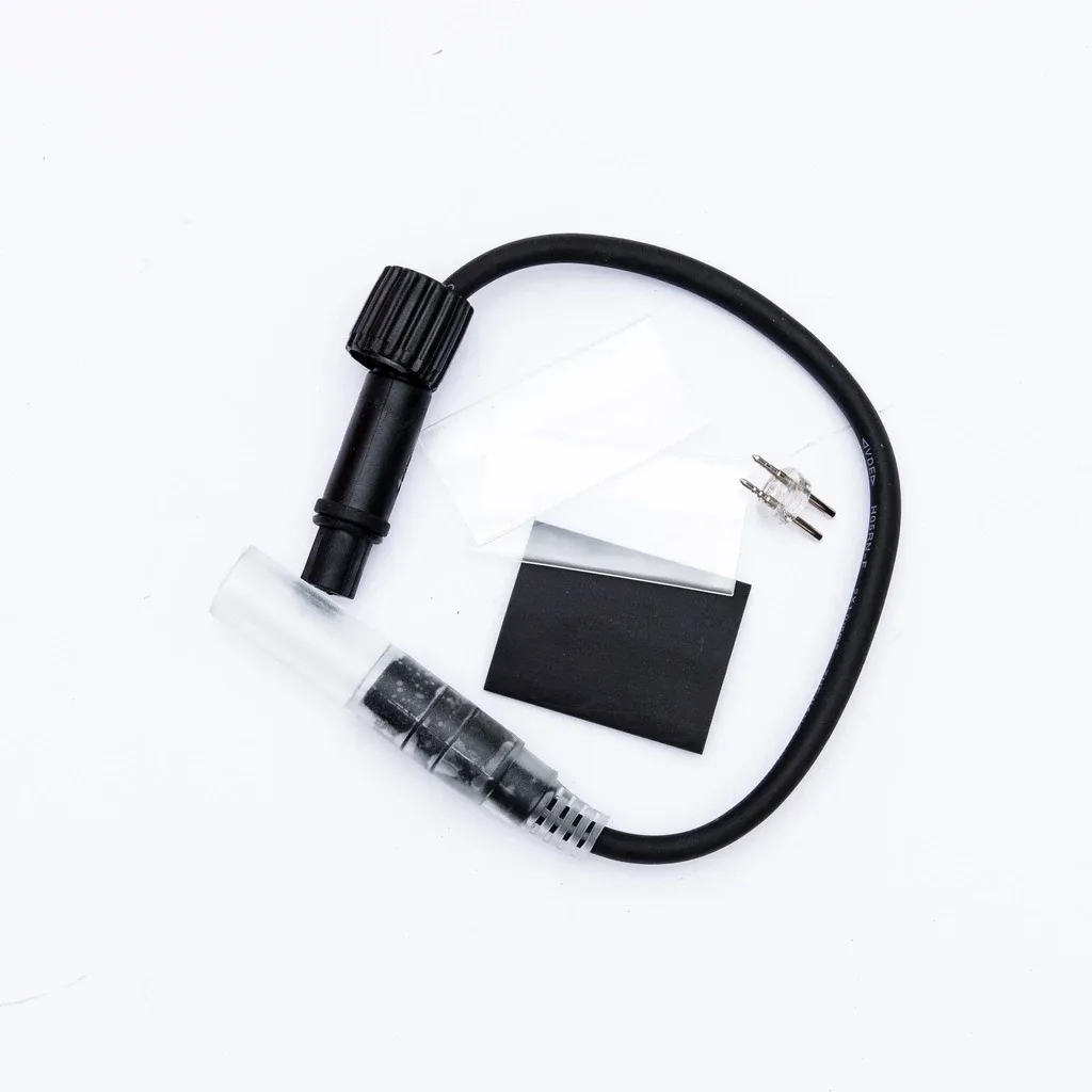 Verbindung zwischen LED-Schlauch und Easy Fix 0,25 m, schwarz, Buchse IP44