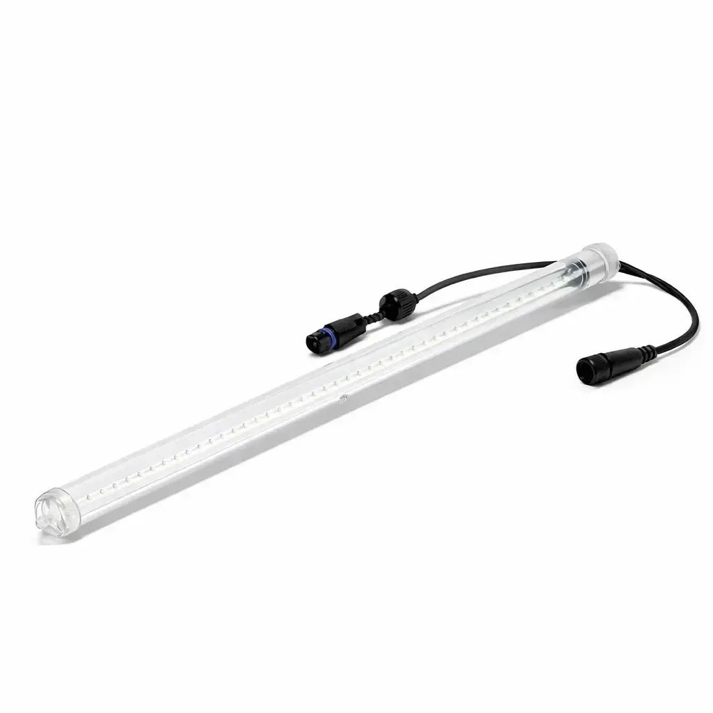 Easy Fix LED-Fallschnee 80 cm, eisweiß 96 LEDs, schwarzes Kabel IP44, Verlängerung