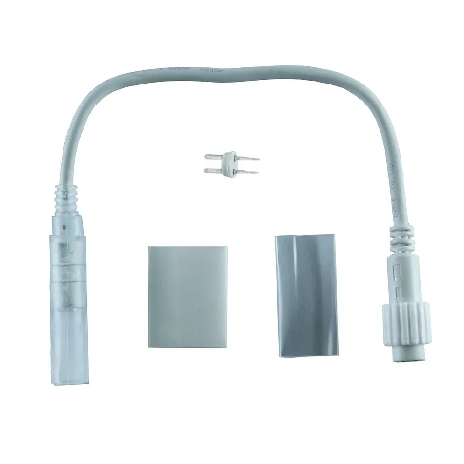 Verbindung zwischen LED-Schlauch und Easy Fix 0,25 m, weiß, männlich, IP67