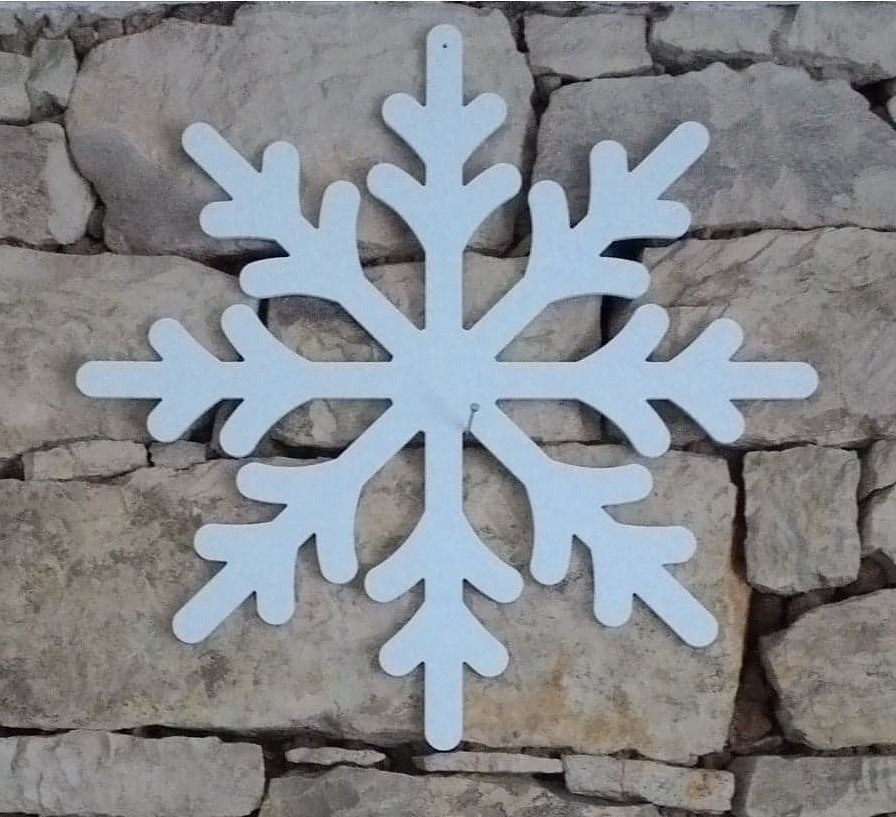 Weihnachtsschmuck Schneeflocke Wega 50 cm, Kunststoff Outdoor