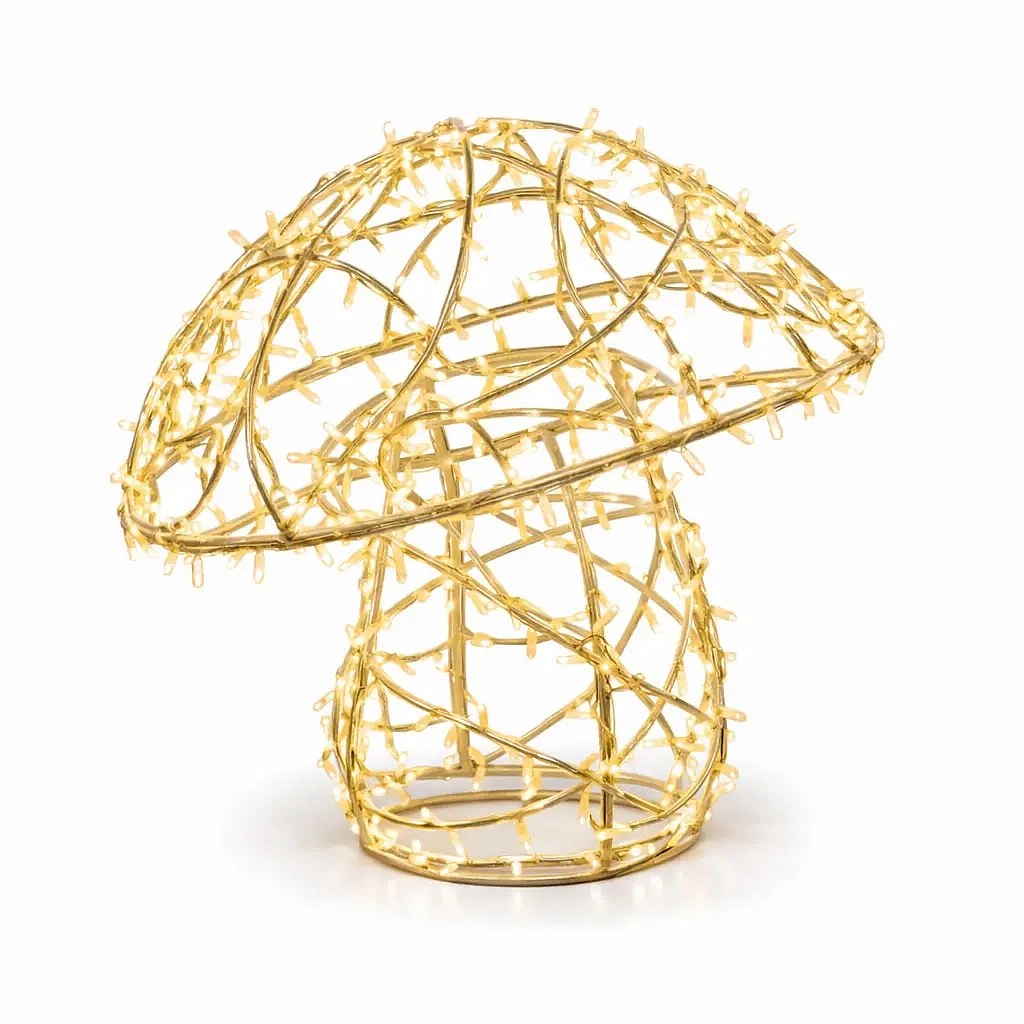 Eco Fix 3D LED-Lichtschwamm, 60 × 60 × 64 cm, warmweiß, Aluminium