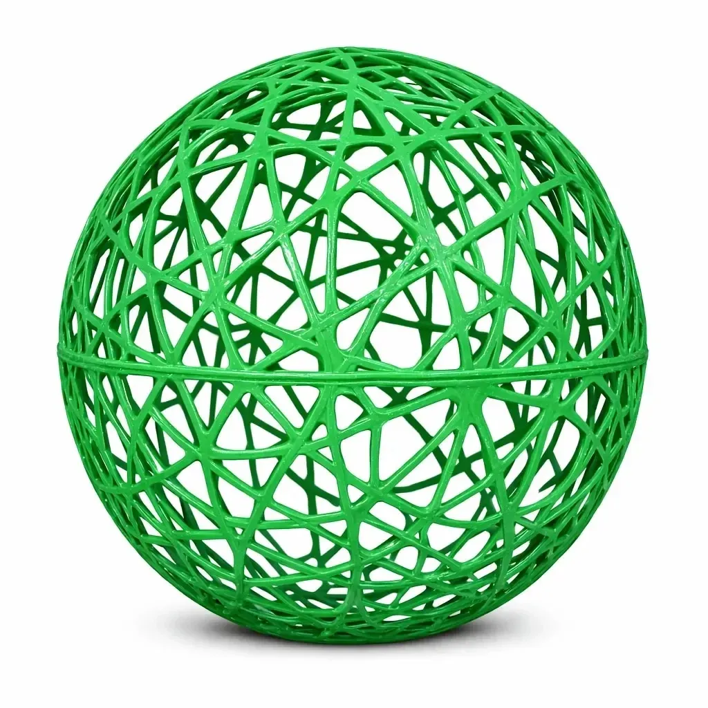3D-Kugel Fiberglas, Durchmesser 100 cm, grün, nicht beleuchtet