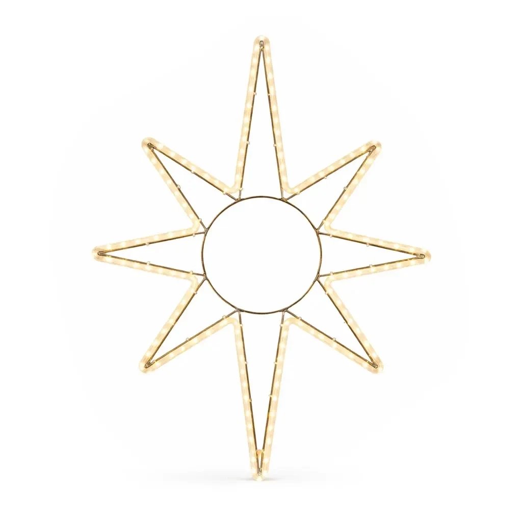 Easy Fix 2D LED Star Light X., 70 × 100 cm, warmweiß, hängend, Aluminium