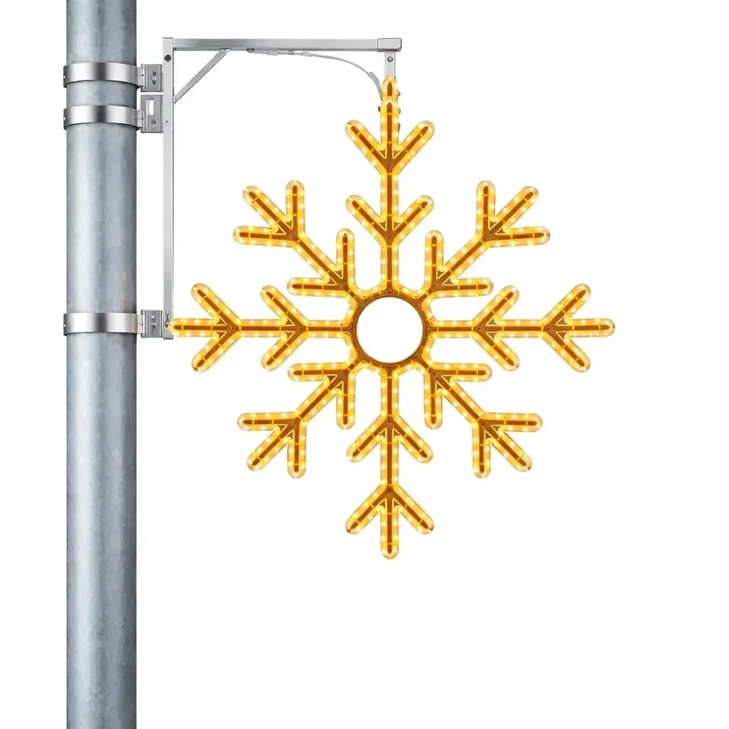 Easy Fix 2D LED-Flutlicht 8-Punkt, Ø 102 cm, warmweiß 3D-Druck, Bausatz für öffentliche Beleuchtung, Aluminium