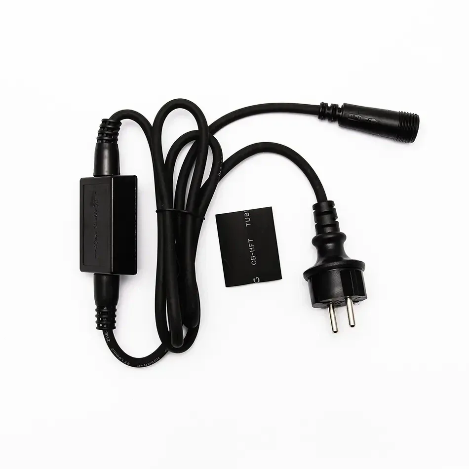 Easy Fix Stromkabel und AC/DC-Netzteil schwarz IP67
