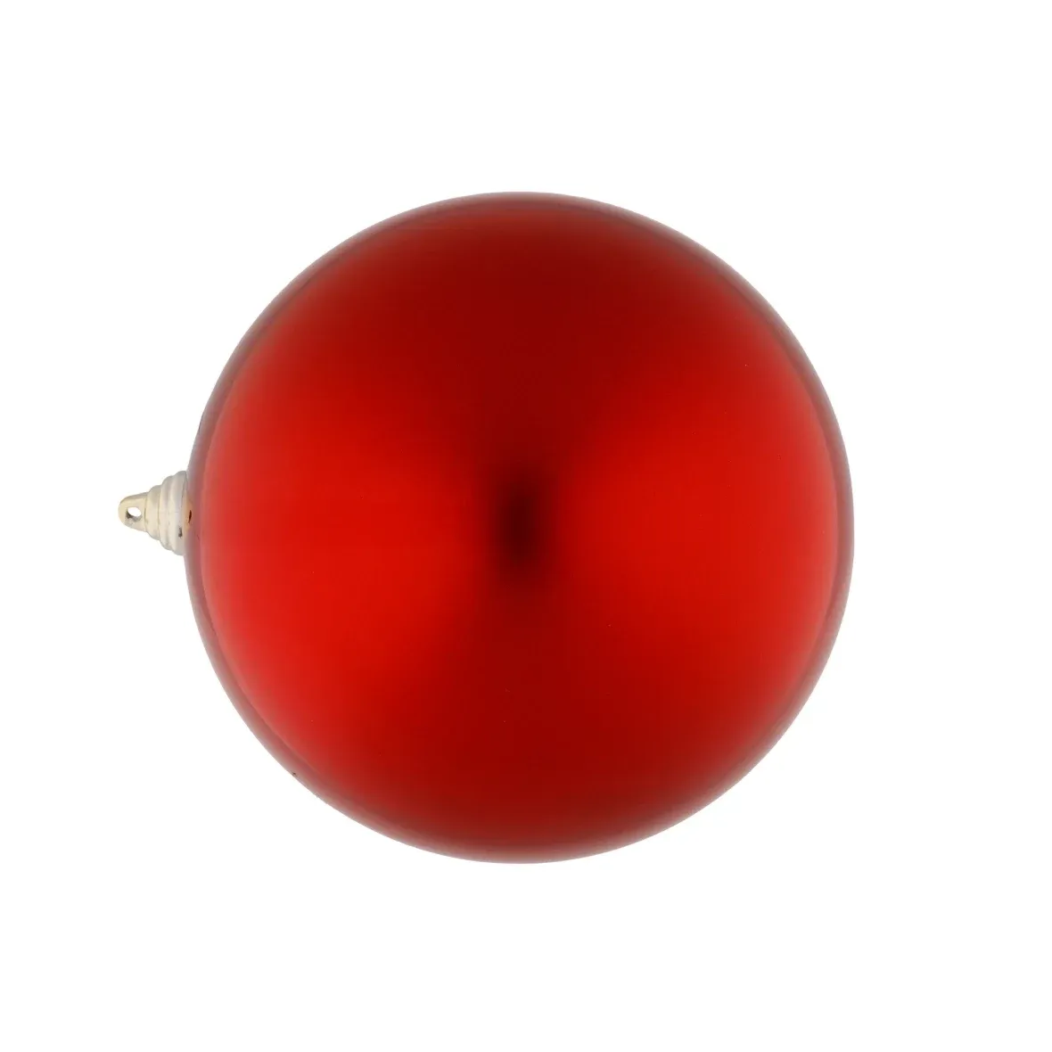 Weihnachtskugel, rot, aus Kunststoff, Durchmesser 20 cm, glänzend