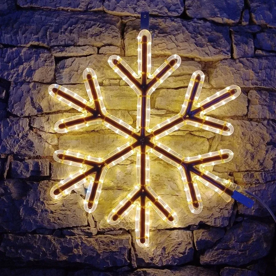 Easy Fix 2D LED-Flutlicht VIII, Ø 67 cm, warmweiß mit Flash, Dekor für öffentliche Beleuchtung, Aluminium