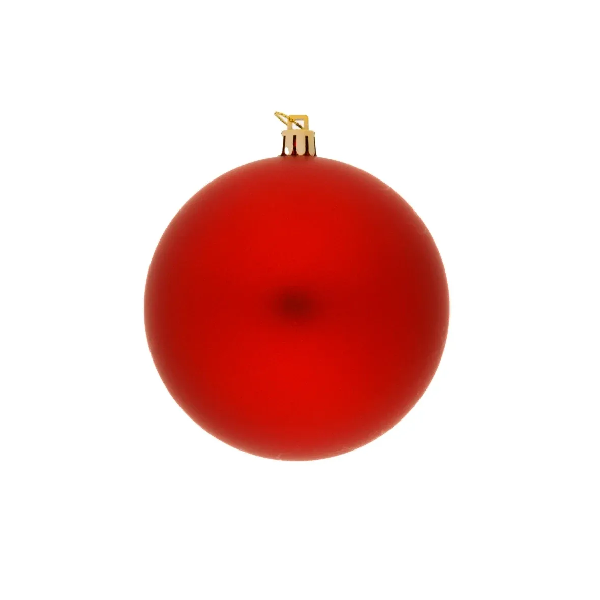 Kunststoffkugel, Durchmesser 10 cm, rot, 6-fach mattiert