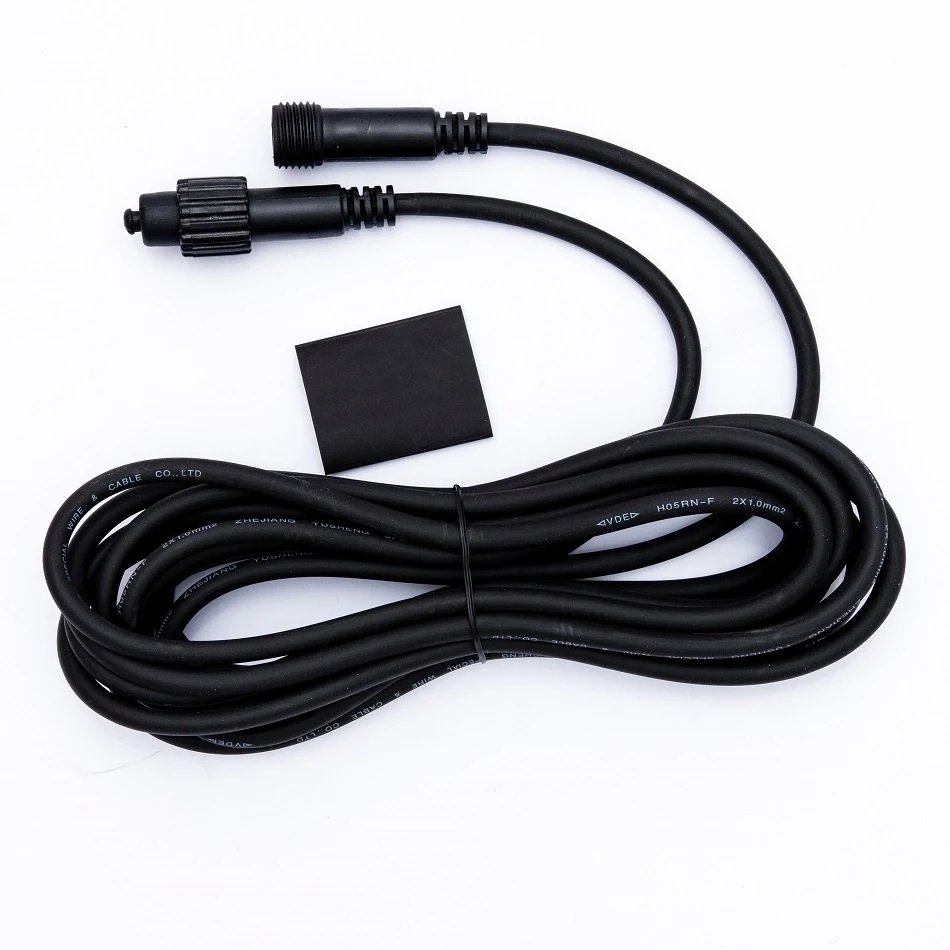 Easy Fix Verlängerungskabel, 5 m, schwarz, IP67