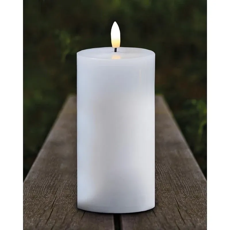 LED-Kerze für den Außenbereich, weiß, 20 cm