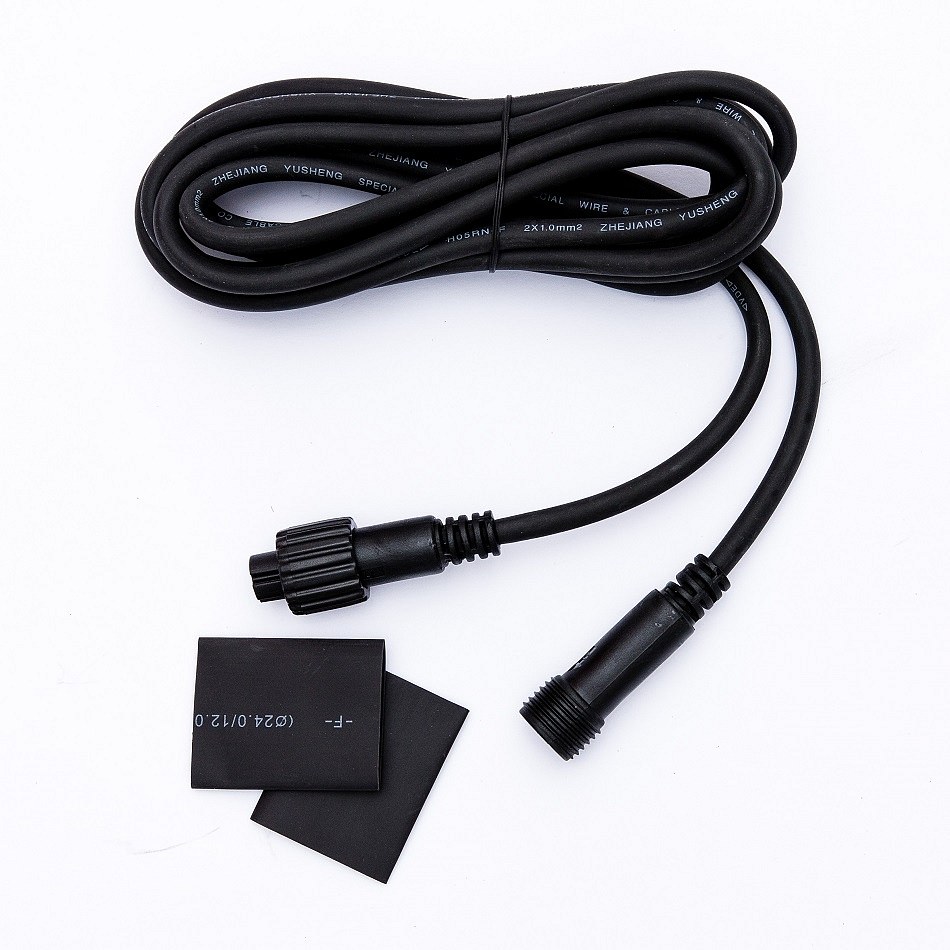 Easy Fix Verlängerungskabel 3 m, schwarz, IP67