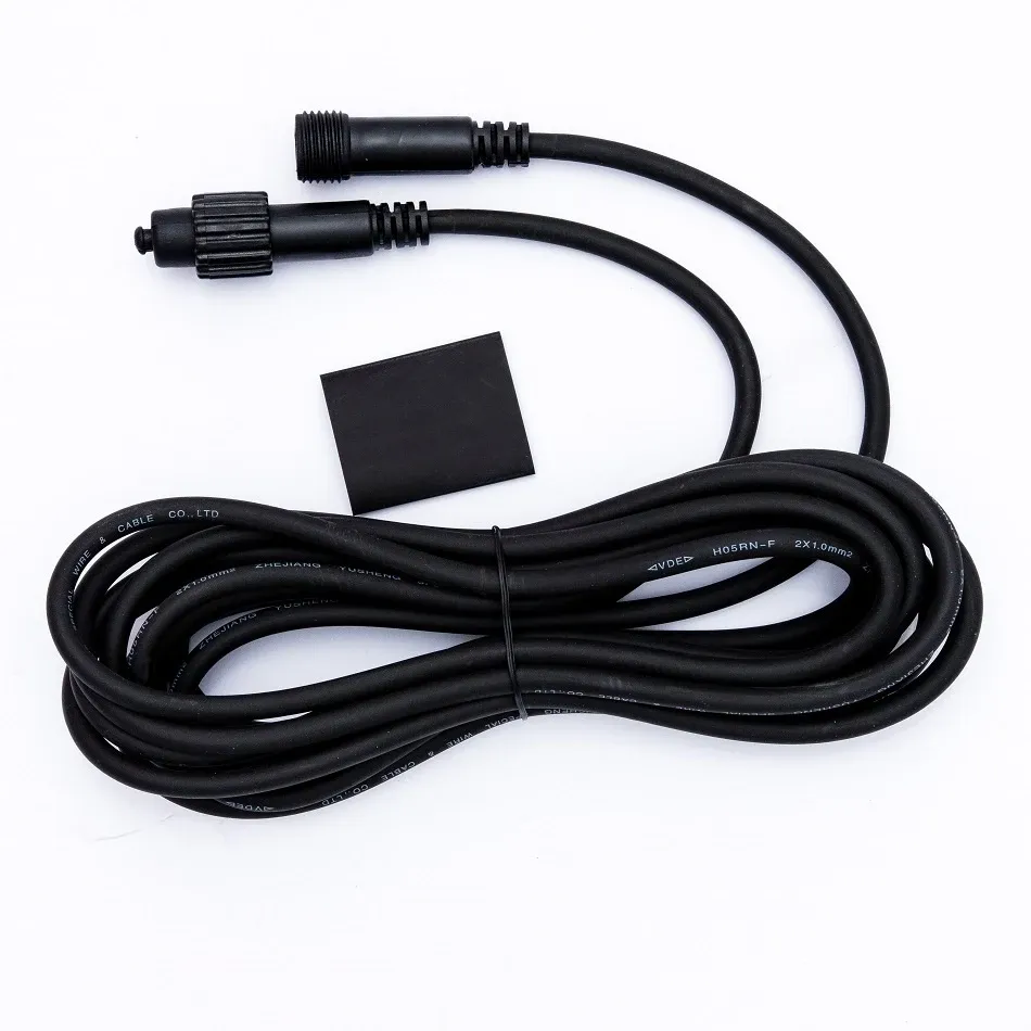 Easy Fix Verlängerungskabel, 5 m, schwarz, IP67