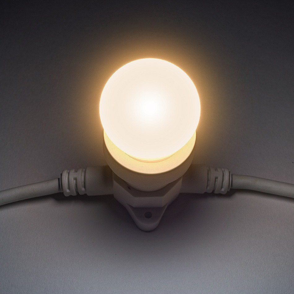 LED Lichtbirne - warm weiß, E27, 12 dioden