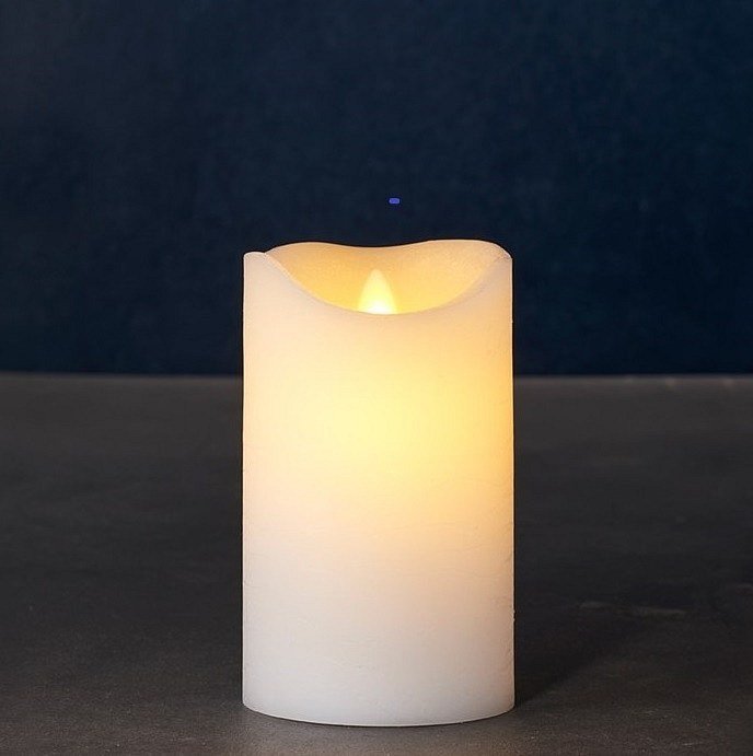 Heruntergeladen Wachs led Kerze Sara exklusiv - 12,5cm, weiß