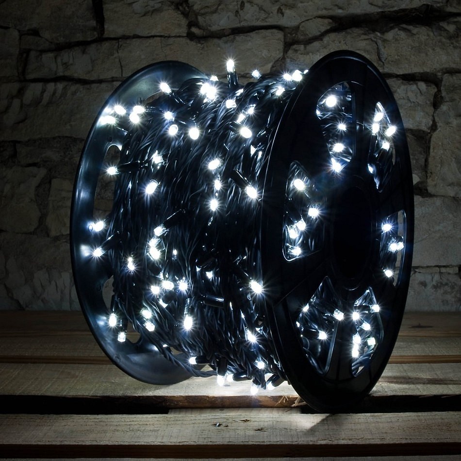 LED licht kette - 100 m, cool weiß, 1000 dioden