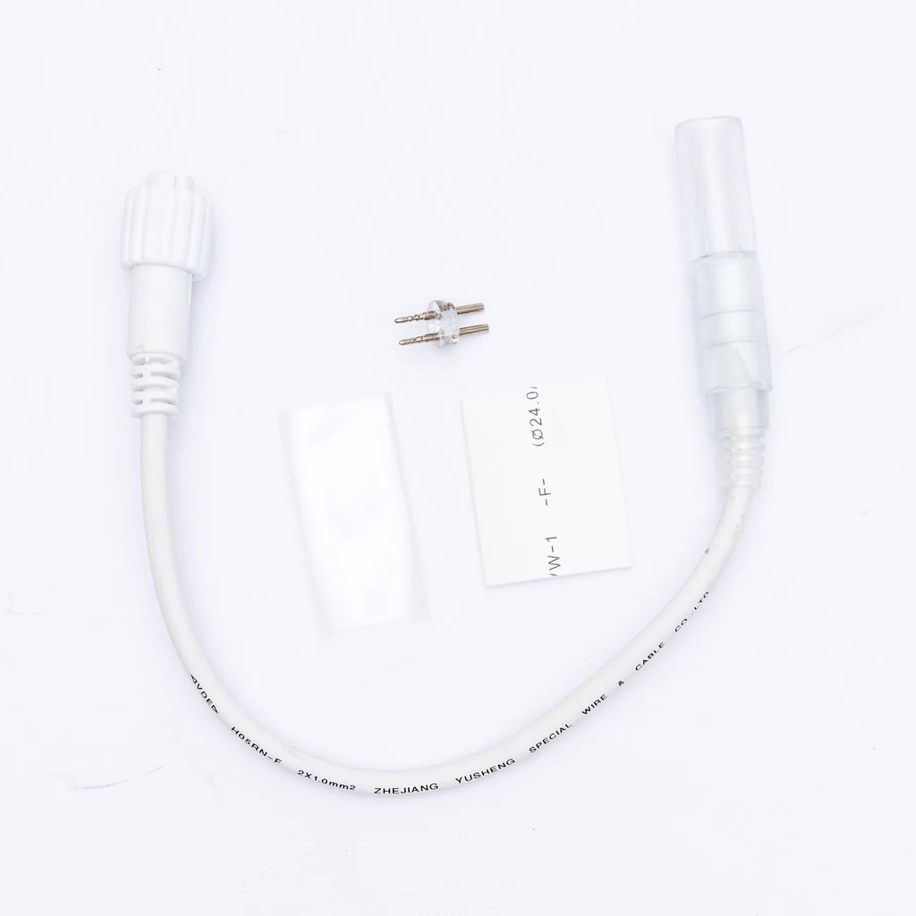 Verbindung zwischen LED-Schlauch und Easy Fix 0,25 m, weiß, Buchse IP44