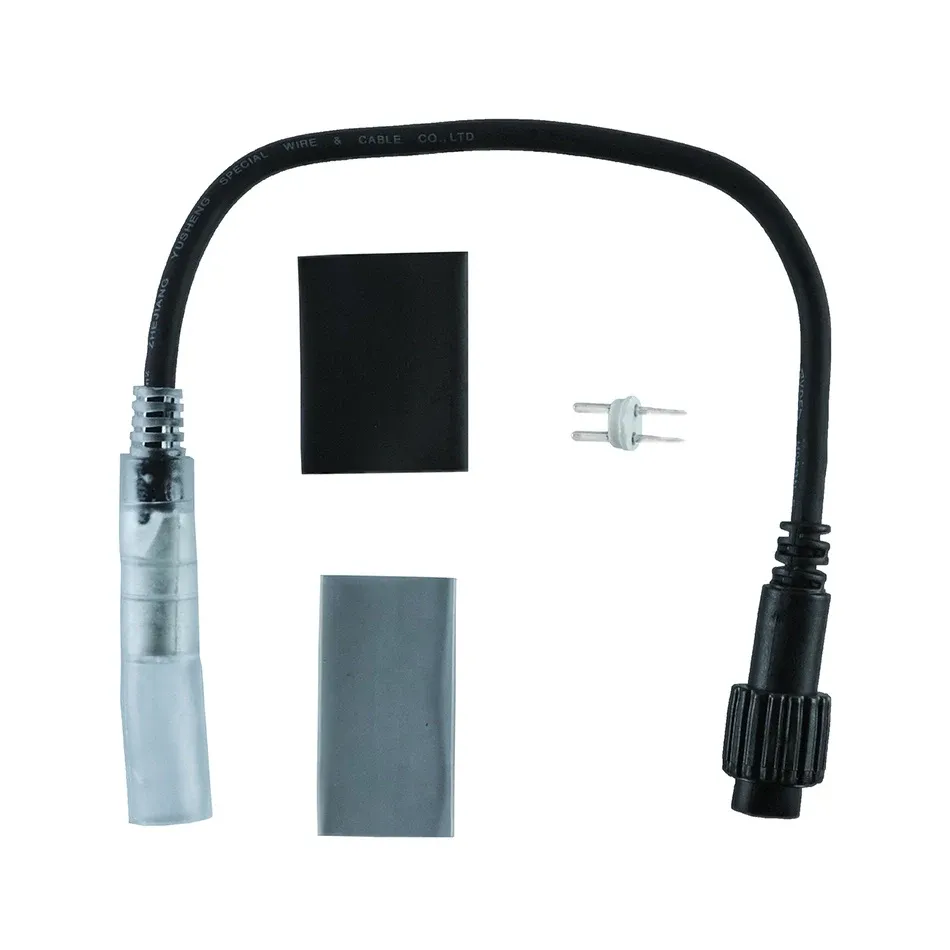 Verbindung zwischen LED-Schlauch und Easy Fix 0,25 m, schwarz, männlich, IP67